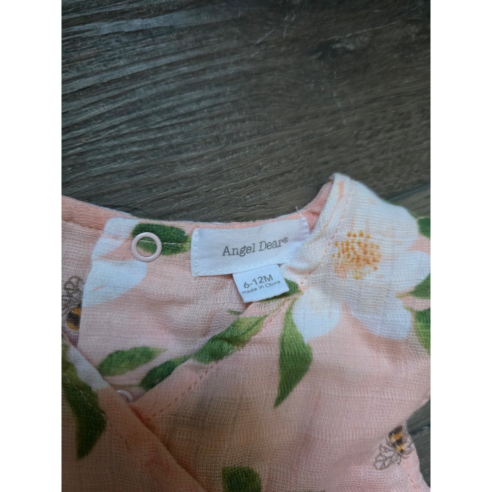 Angel Dear Size‎ 6-12 months Magnolia Muslin Sundress 100% Cotton Sleeveless - Picture 3 of 3